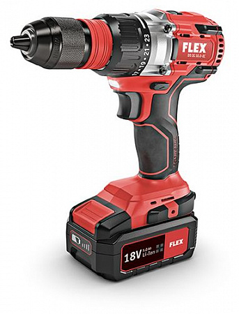 Аккумуляторный шуруповерт FLEX DD 2G 18.0-EC/5.0 Set 504890