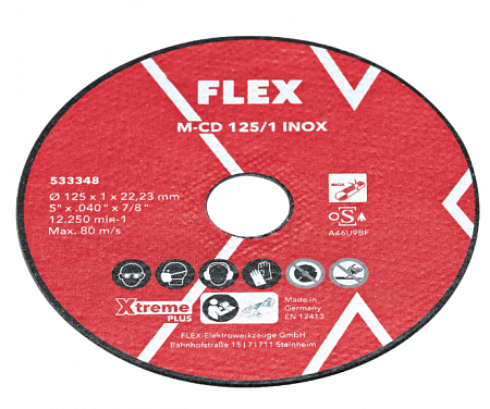 Отрезной диск FLEX M-CD 125/1 INOX 10VE 533348