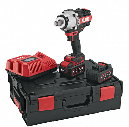 Аккумуляторный ударный гайковерт FLEX IW 3/4" 1600 18-EC/5.0 Set 532074