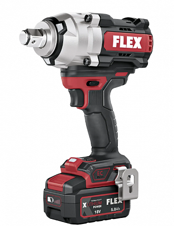 Аккумуляторный ударный гайковерт FLEX IW 3/4" 1600 18-EC/5.0 Set 532074