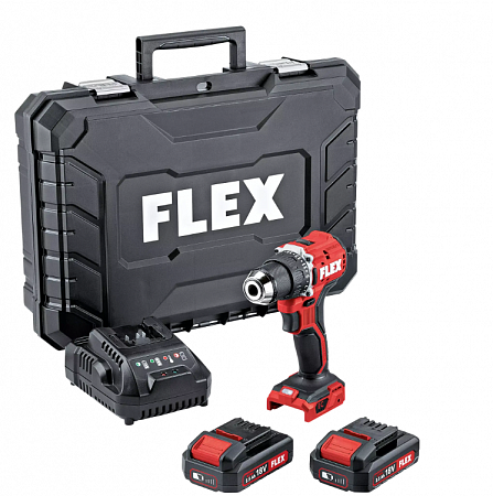 Аккумуляторный шуруповерт FLEX DD 2G 18.0-EC LD/2.5 519049